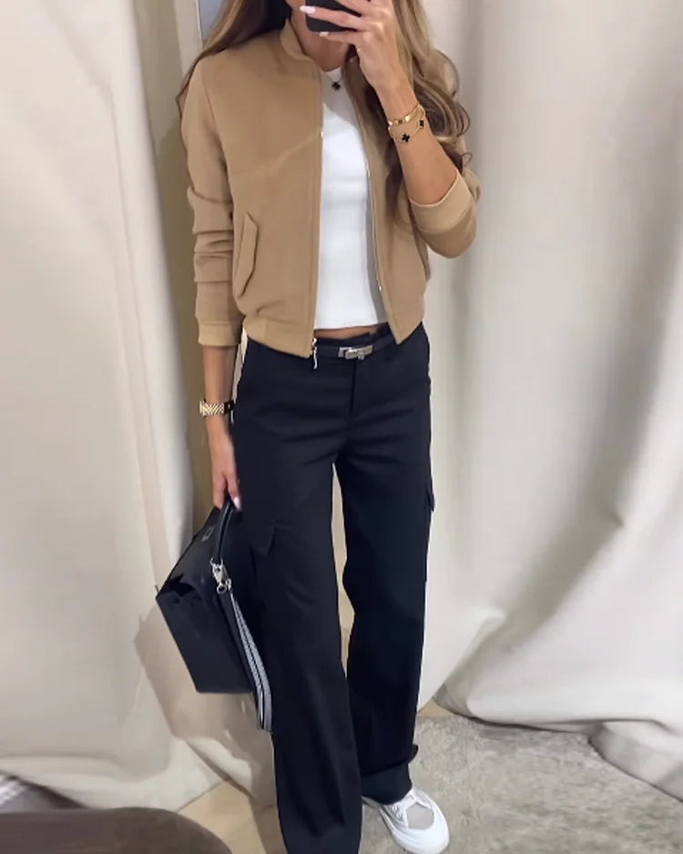 Stilla | Moderne Bomber Med Lommer