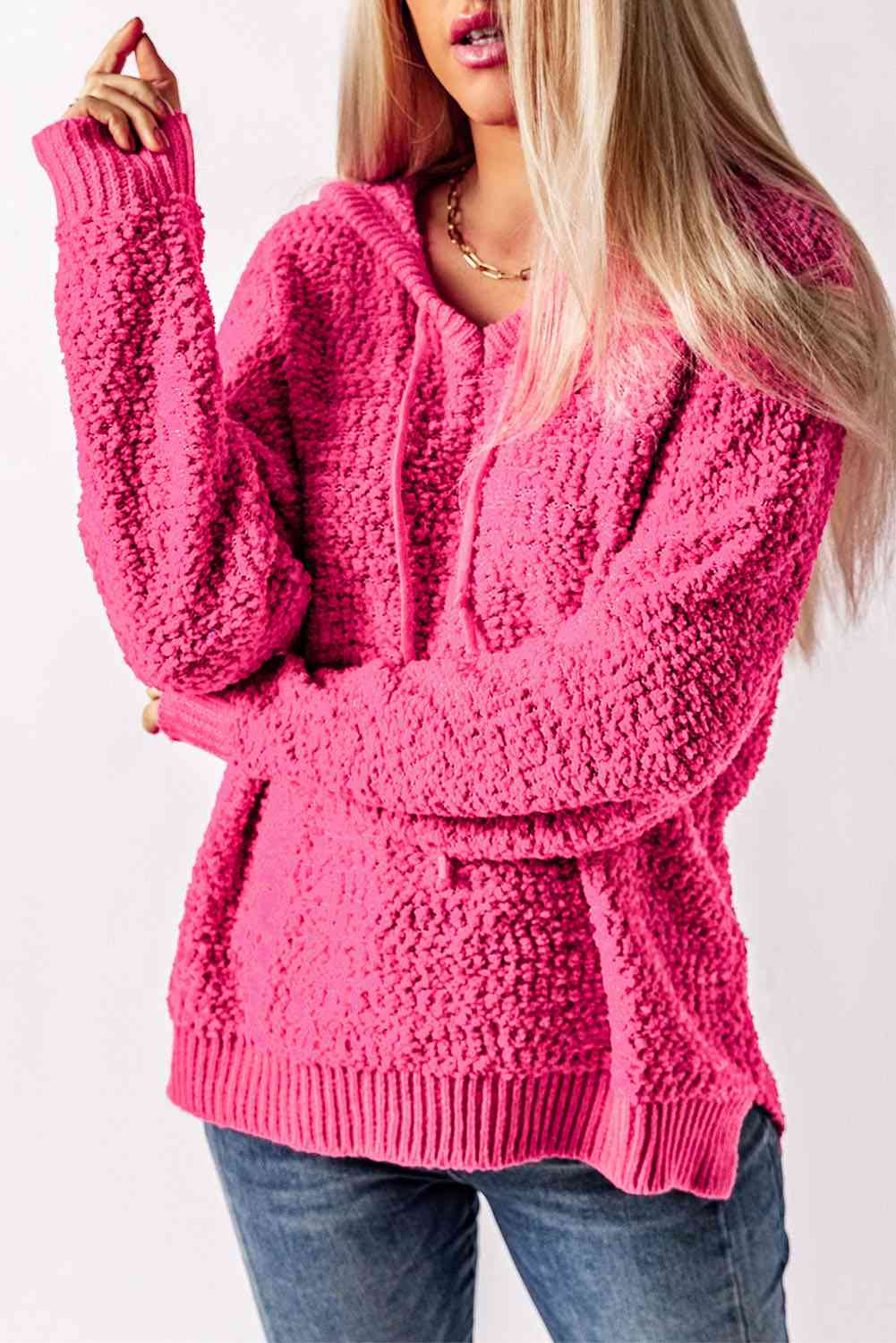 Stilla | Strik Split Hætte Sweater