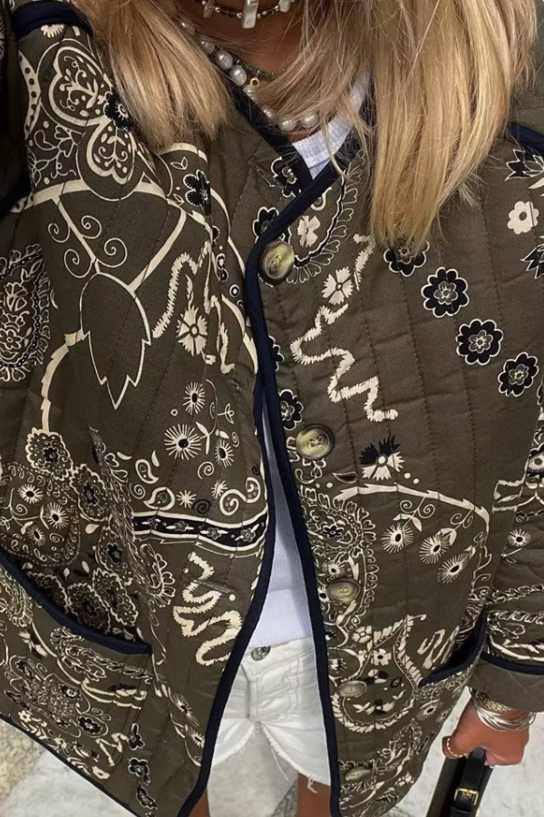 Stilla | Tryktasker Casual Rundhalset Jakke
