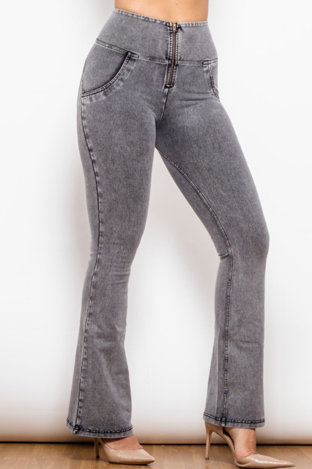 Stilla | Detalje Flare Lange Jeans