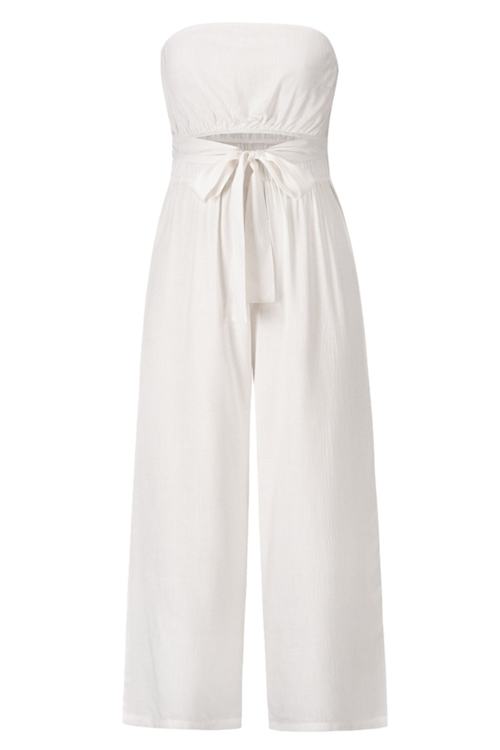 Stilla | Cutout Tube Wide Leg Jumpsuit