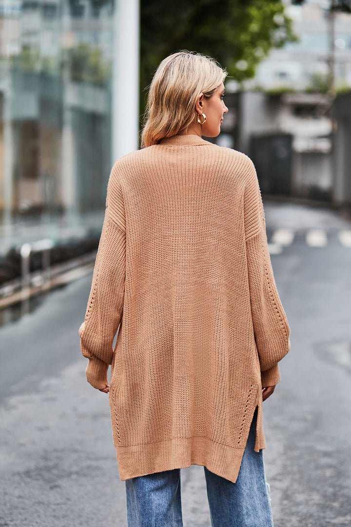 Stilla | Front Dropped Shoulder Longline Cardigan