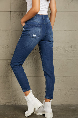Stilla | Slidte Høj Talje Jeans Med Lommer