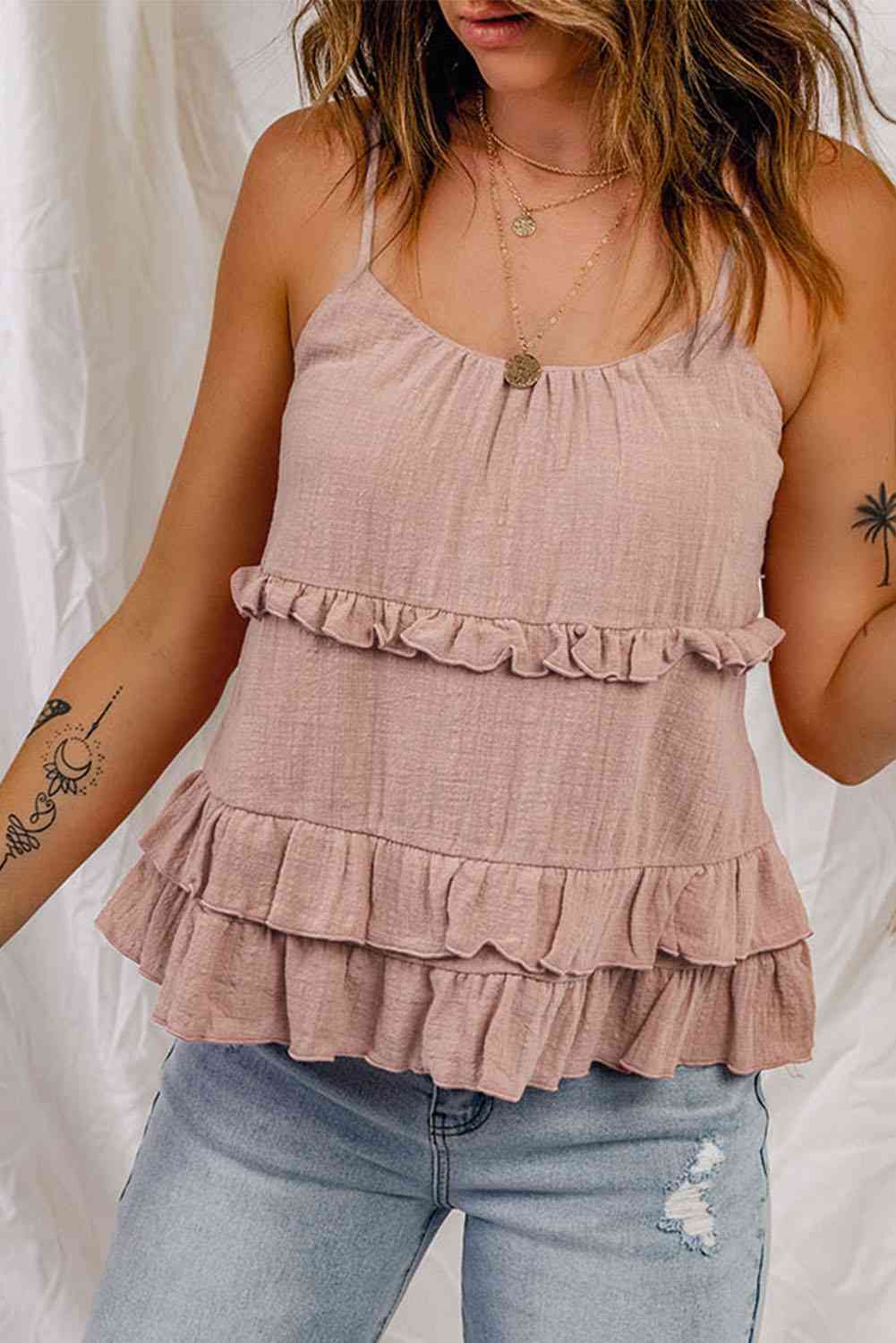 Stilla | Scoop Hals Stroppefri Top