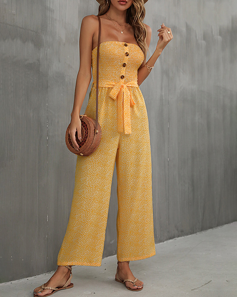 Stilla | Lilla Overall Med Bustier Sløjfe