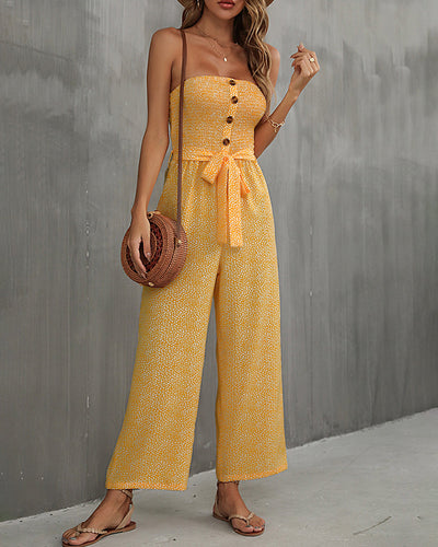 Stilla | Lilla Overall Med Bustier Sløjfe