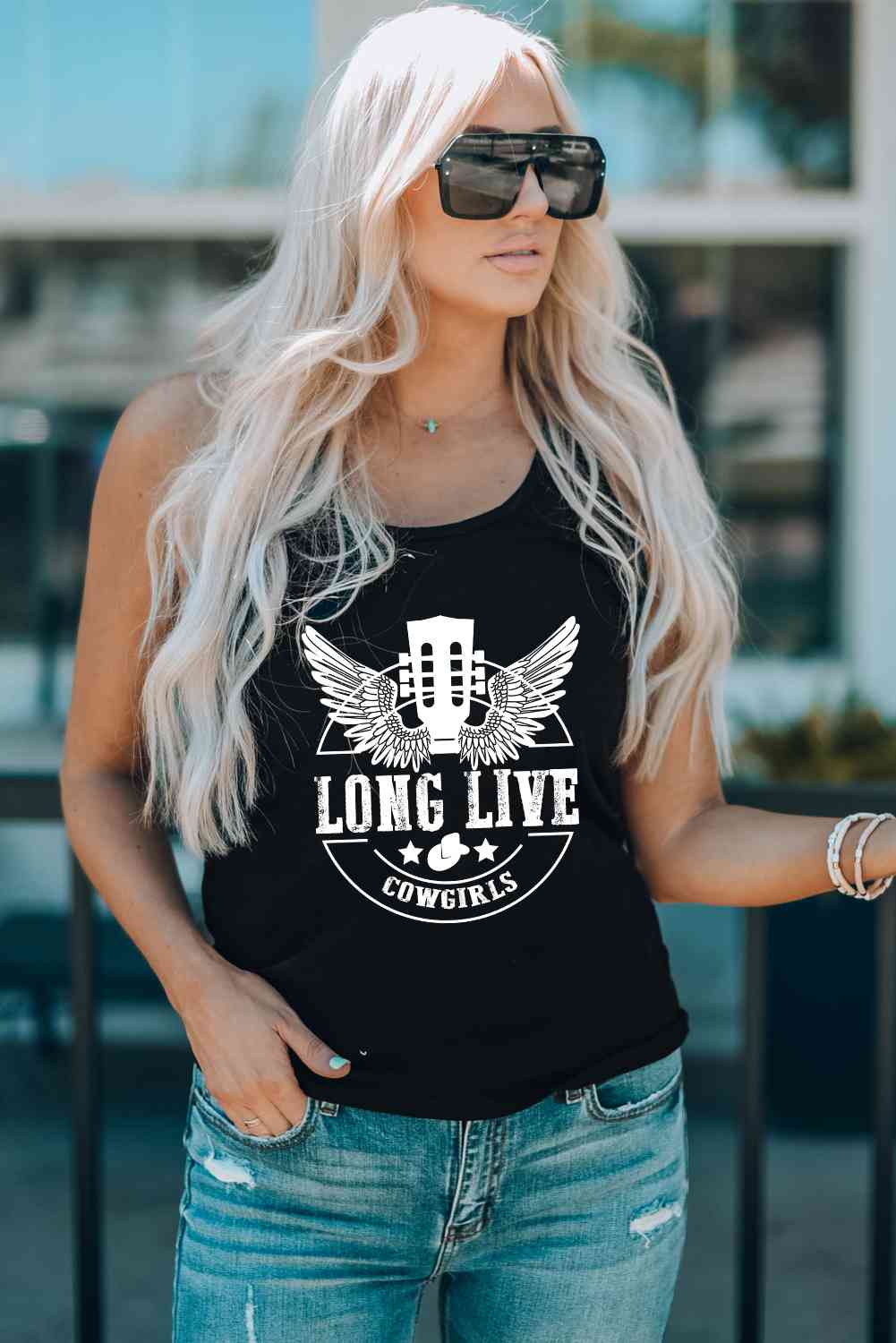 Stilla | Live Cowgirls Grafisk Tank