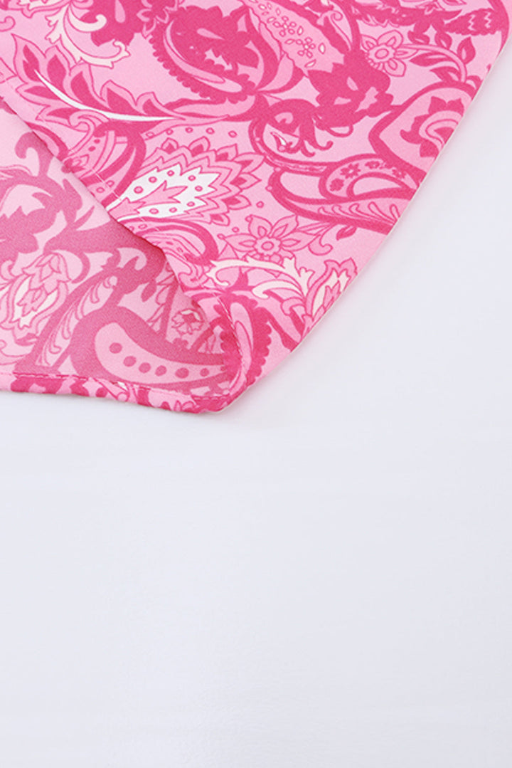 Stilla | Print Flounce Sleeve Maxi Kjole