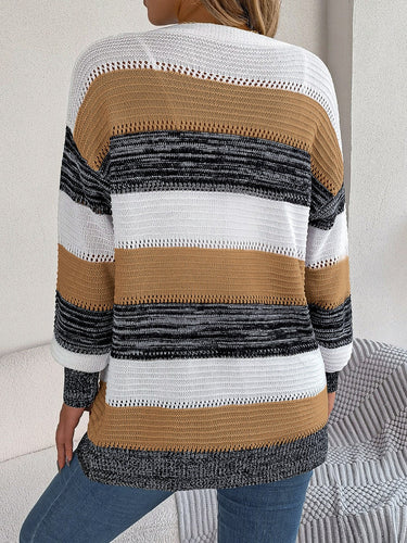 Stilla | Stribet Åben Front Cardigan