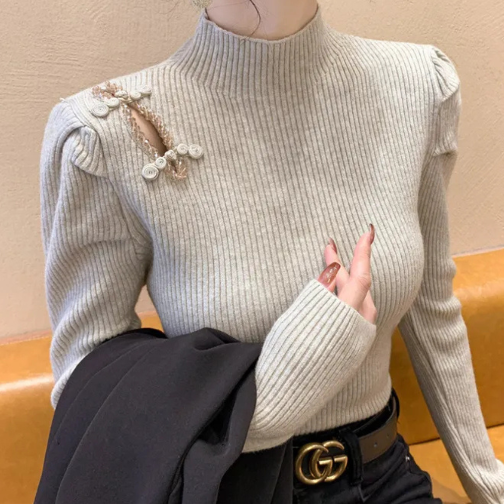 Stilla | Moderigtigt Ribbede Sweater til Kvinder