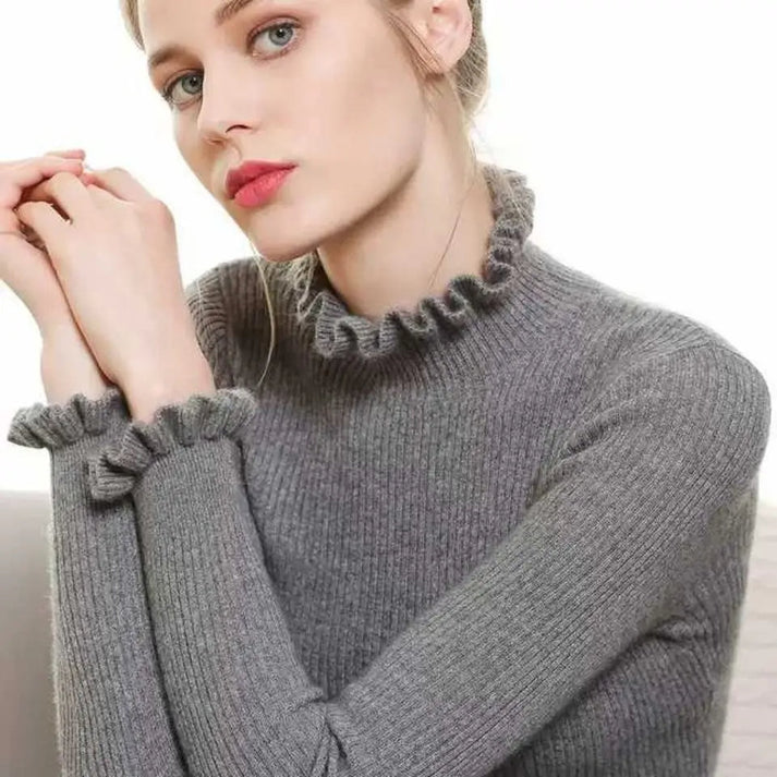 Stilla | Dame Sweater Med Høj Hals