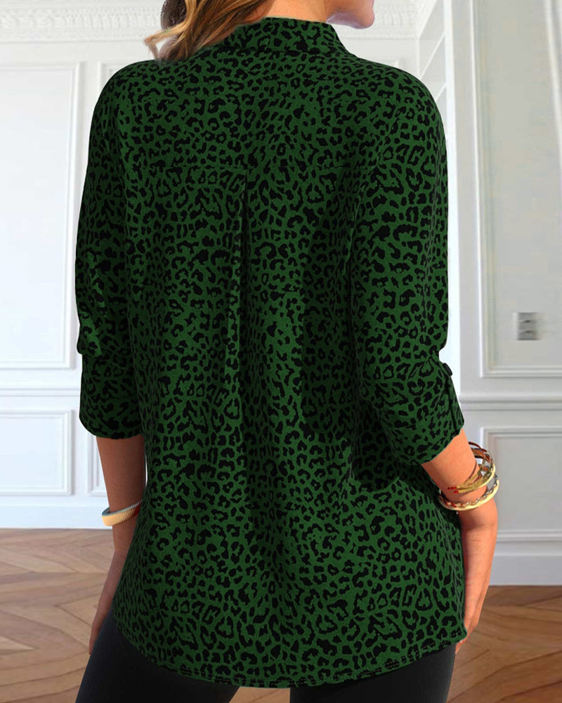 Stilla | Leopardmønster og revers