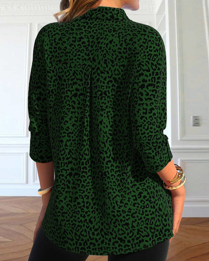 Stilla | Leopardmønster og revers