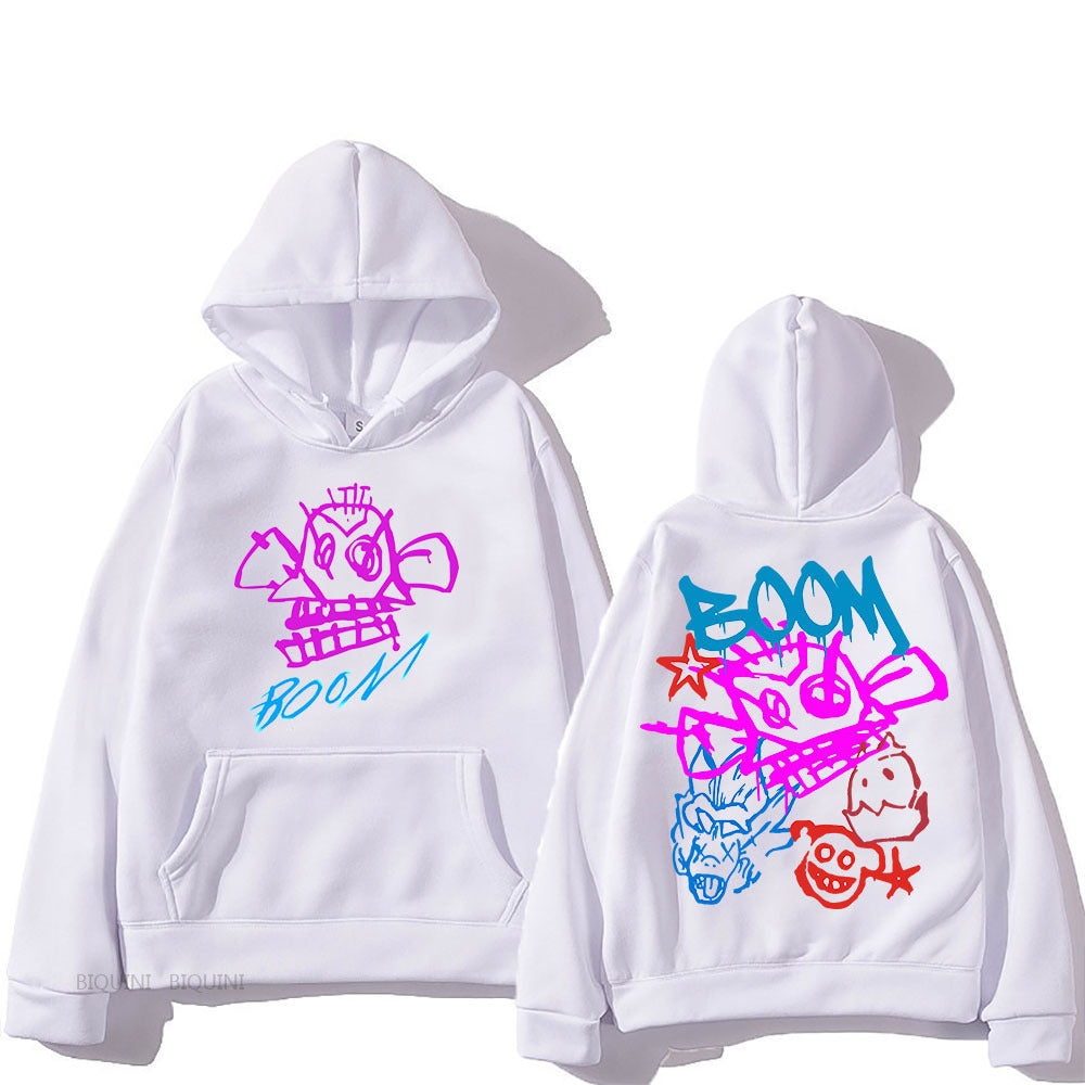Stilla | Arcane Jinx Cartoon Langærmet Hoodie