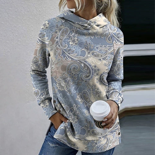 Stilla | Elegant Pullover Med Boho-tryk