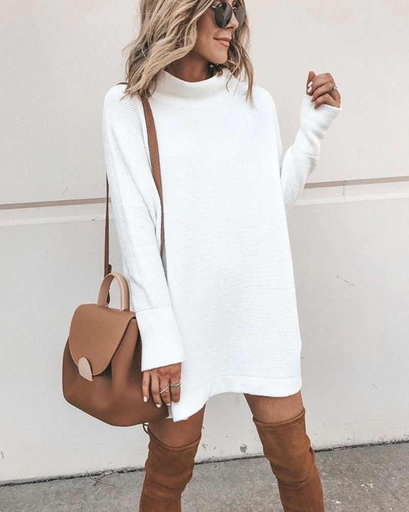 Stilla | Casual Loose Dress with Turtleneck