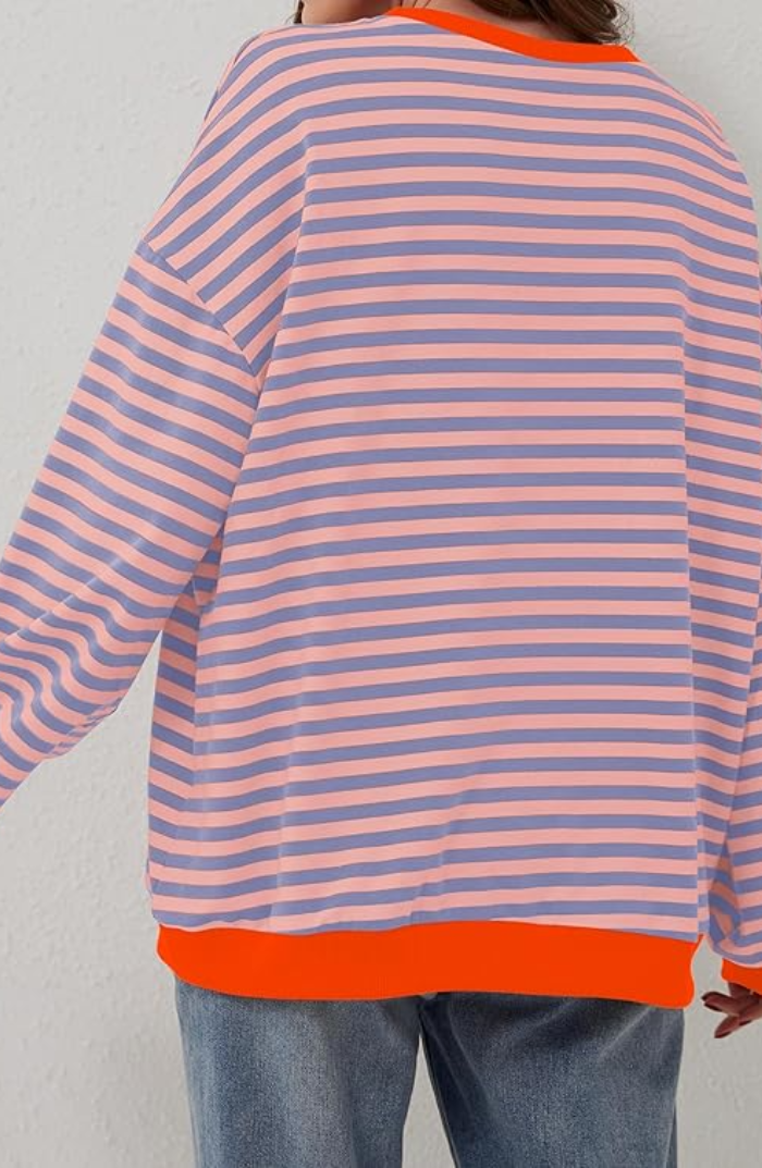 Stilla | Overstørrelse Stribet Pullover