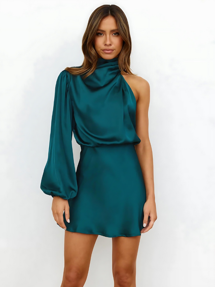 Stilla | Satin One Shoulder Kjole