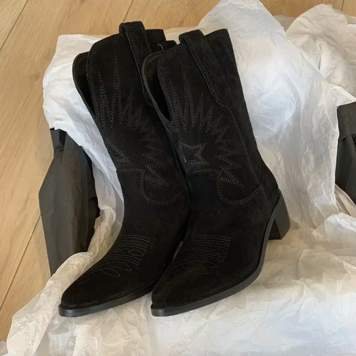 Stilla | Broderede Vintage Støvler