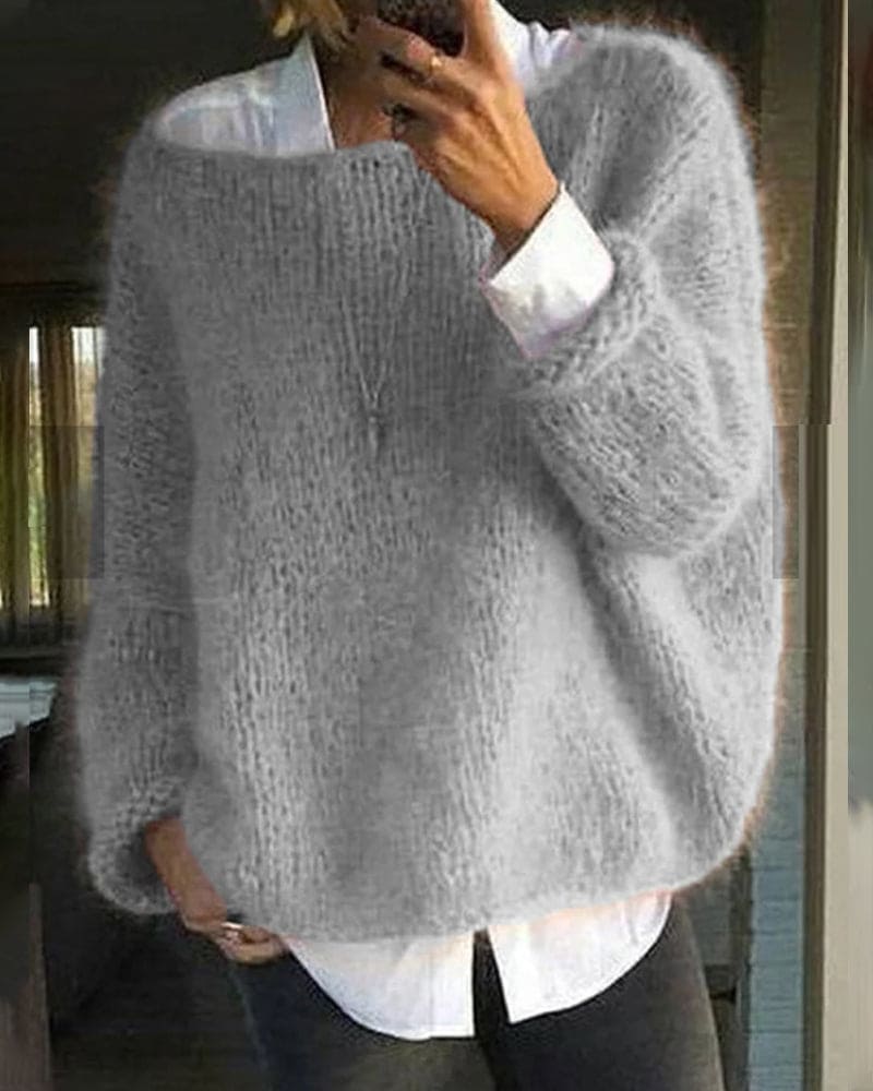 Stilla | Tidssvarende Rundhalset Pullover