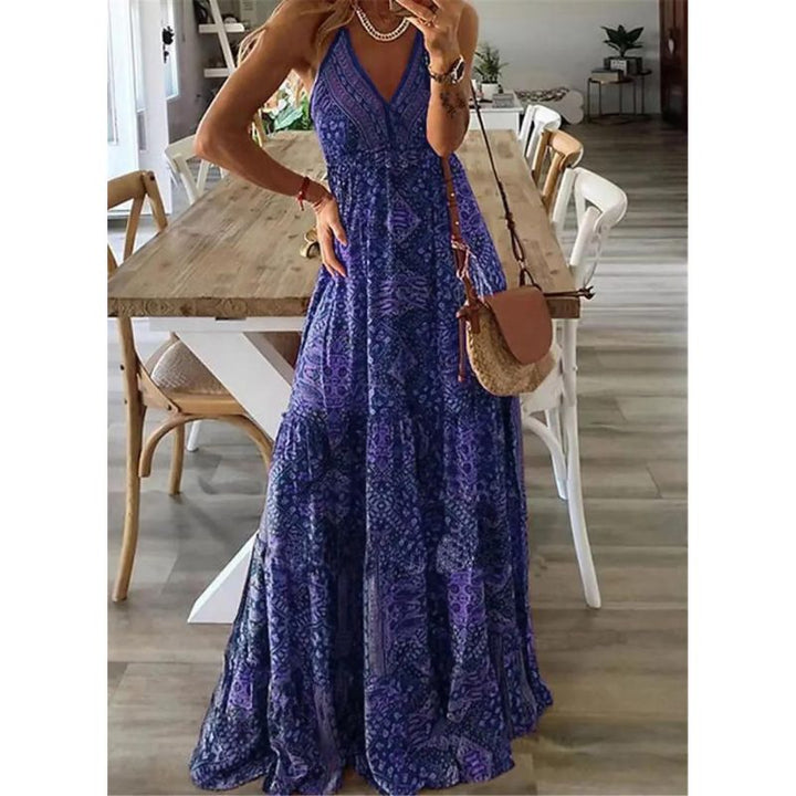 Stilla | maxikjole til sommer med print