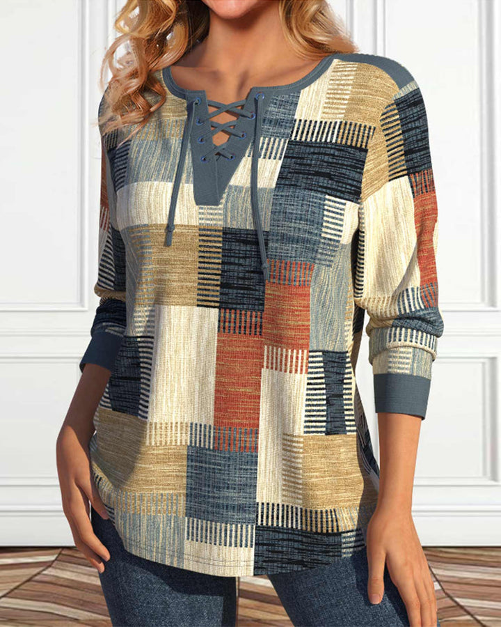 Stilla | Geometrisk Print Til Snøring