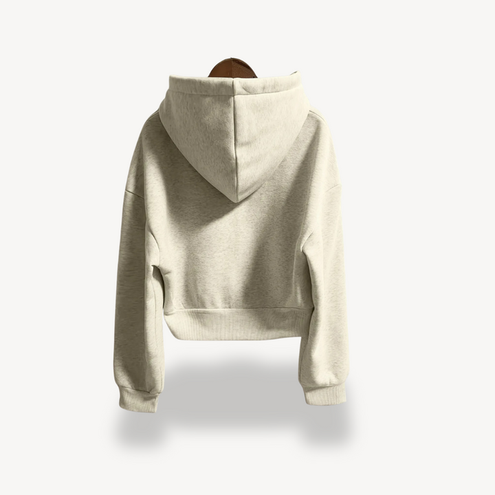 Stilla | Cropped Zip Hoodie til kvinder