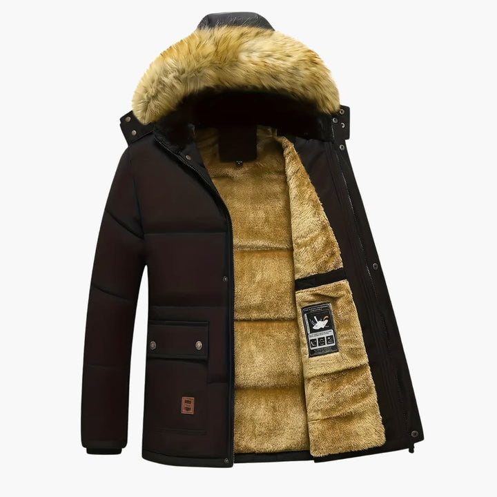Stilla | Fleece-Hoodie med Lynlås til Herrer