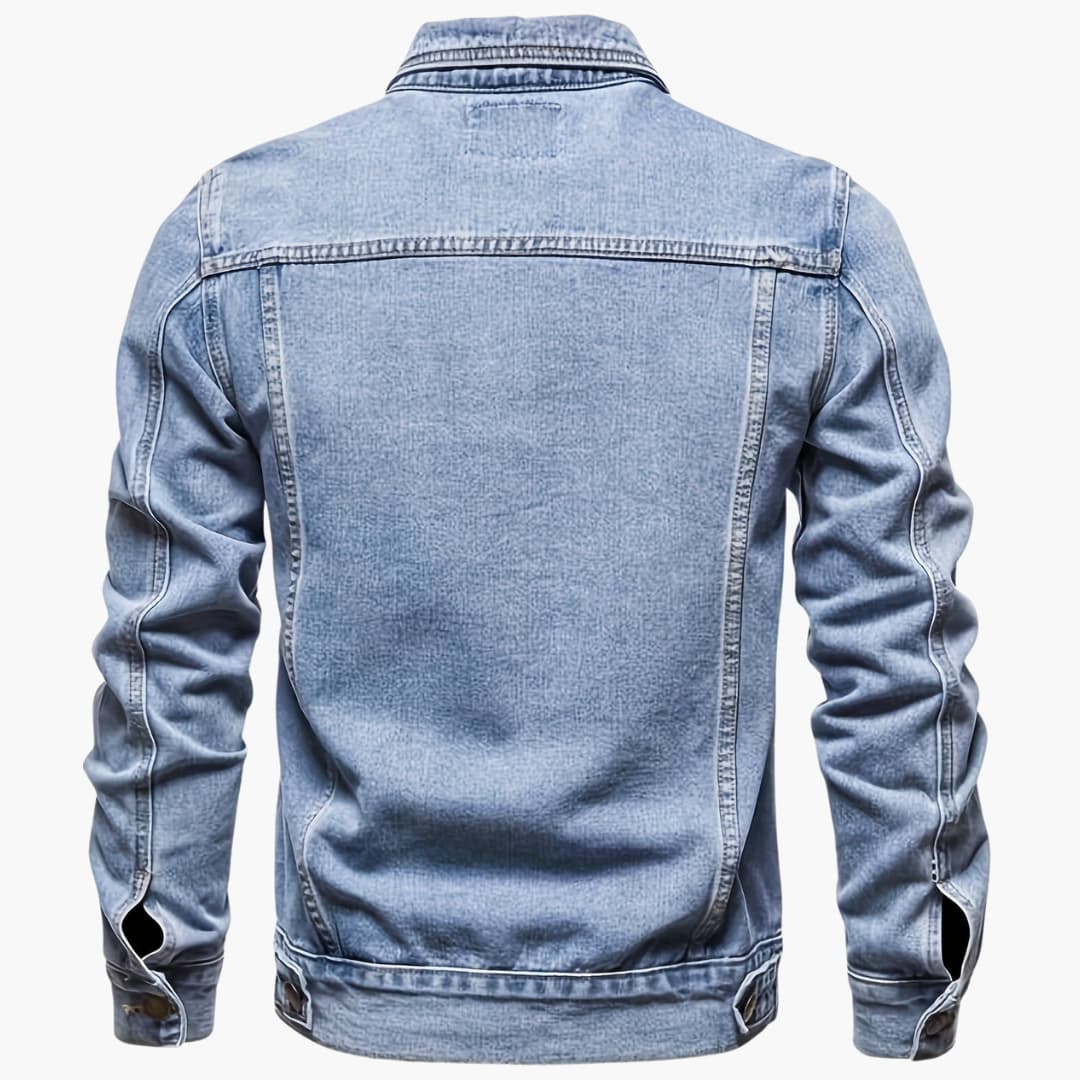 Stilla | Slim-Fit Fritids-Denimjakke til Mænd