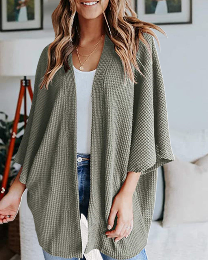Stilla | Vaffelstrik-Cardigan