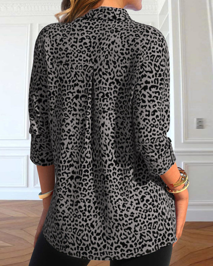 Stilla | Leopardmønster og revers