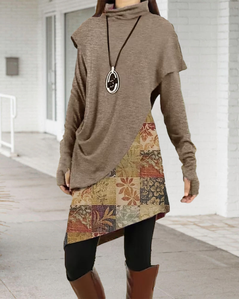 Stilla | Kjole med Patchwork