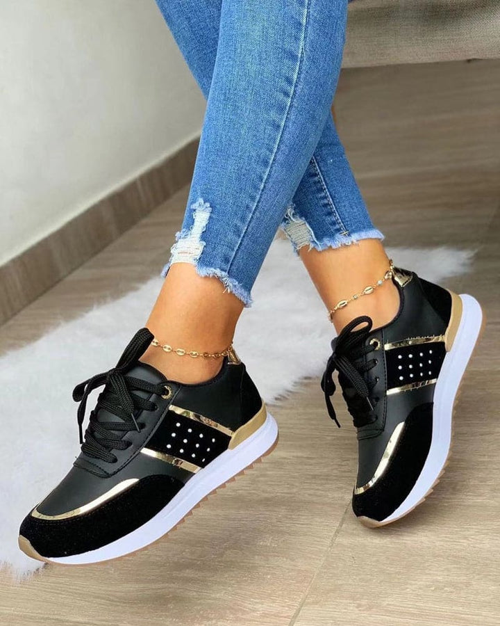 Stilla | Sneakers Behagelige & Stilfulde Med Farve Accent