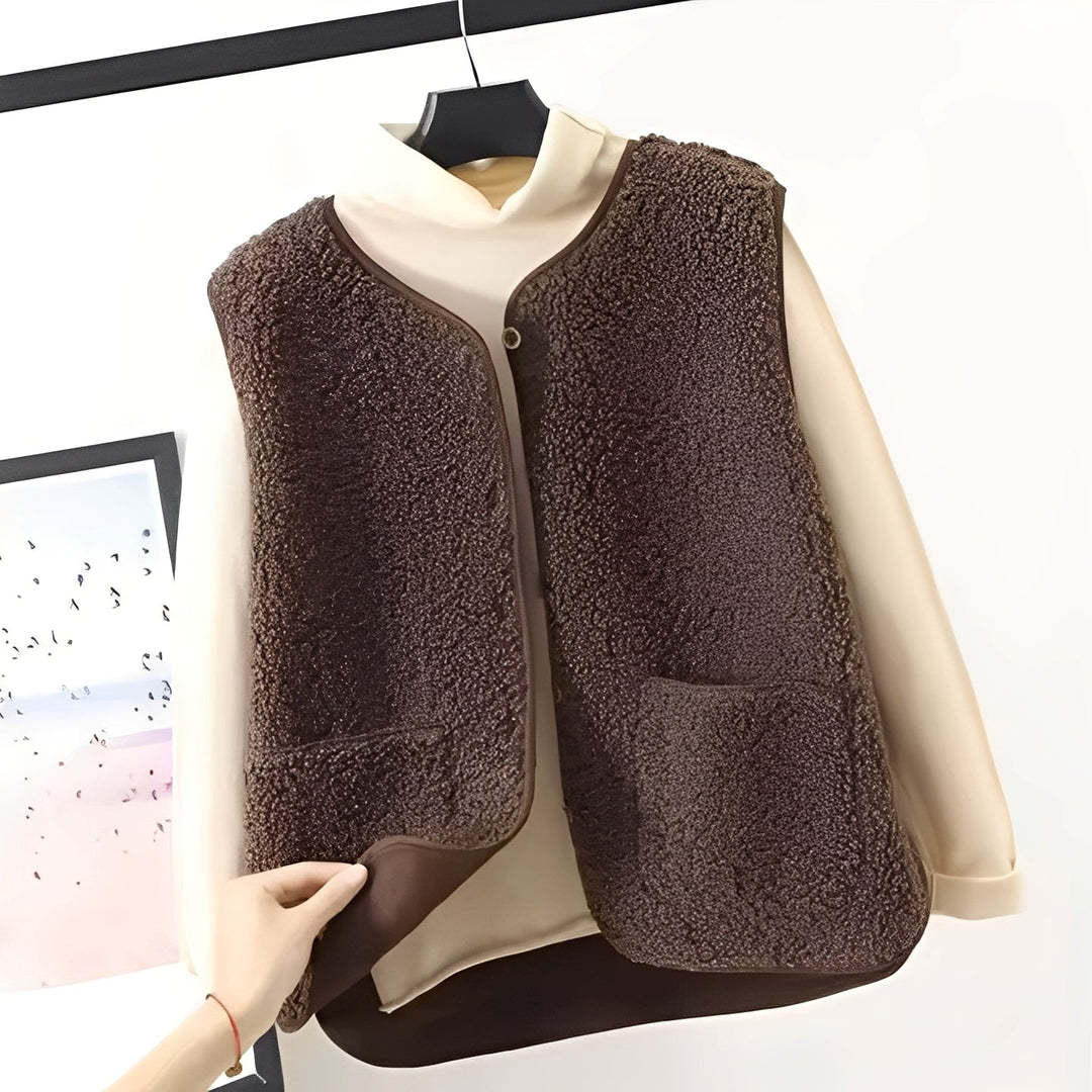 Stilla | Fashionable Plush Jacket With Pockets For Women