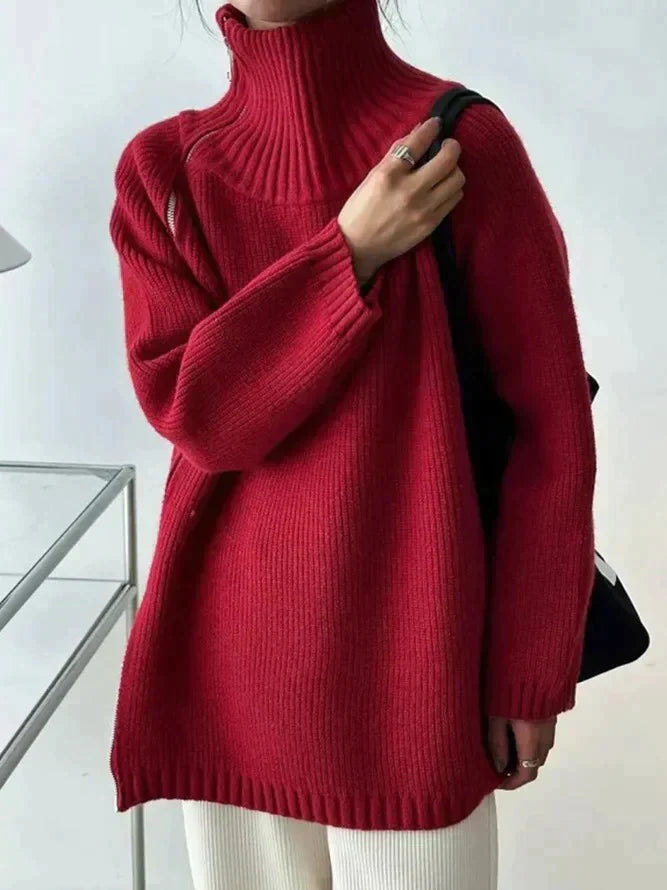 Stilla | Pullover I Ensfarvet Cashmere