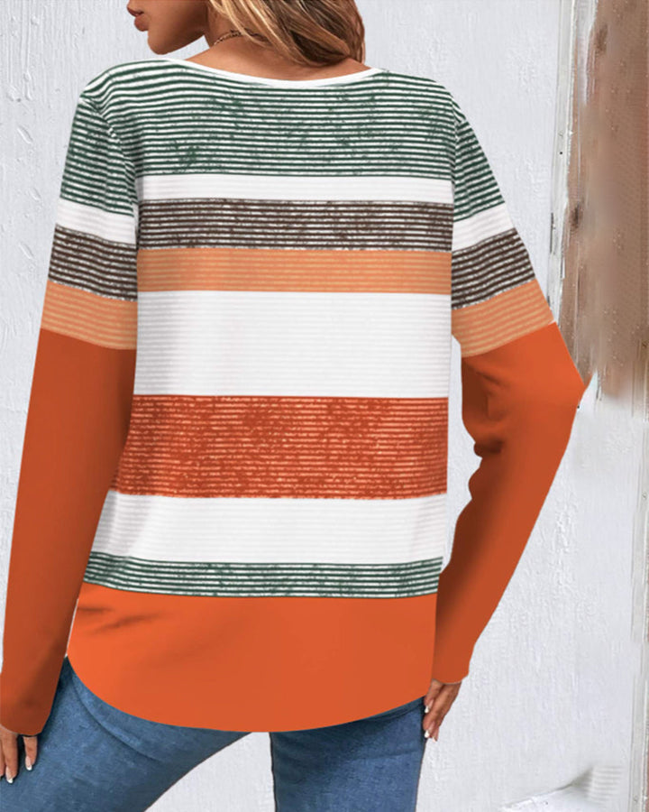 Stilla | Colorblock Top med raglanærmer