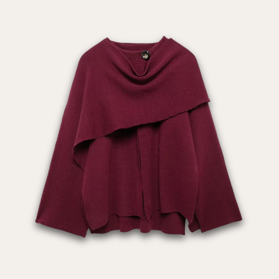 Stilla | Stilfuld Poncho-Trøje til Kvinder