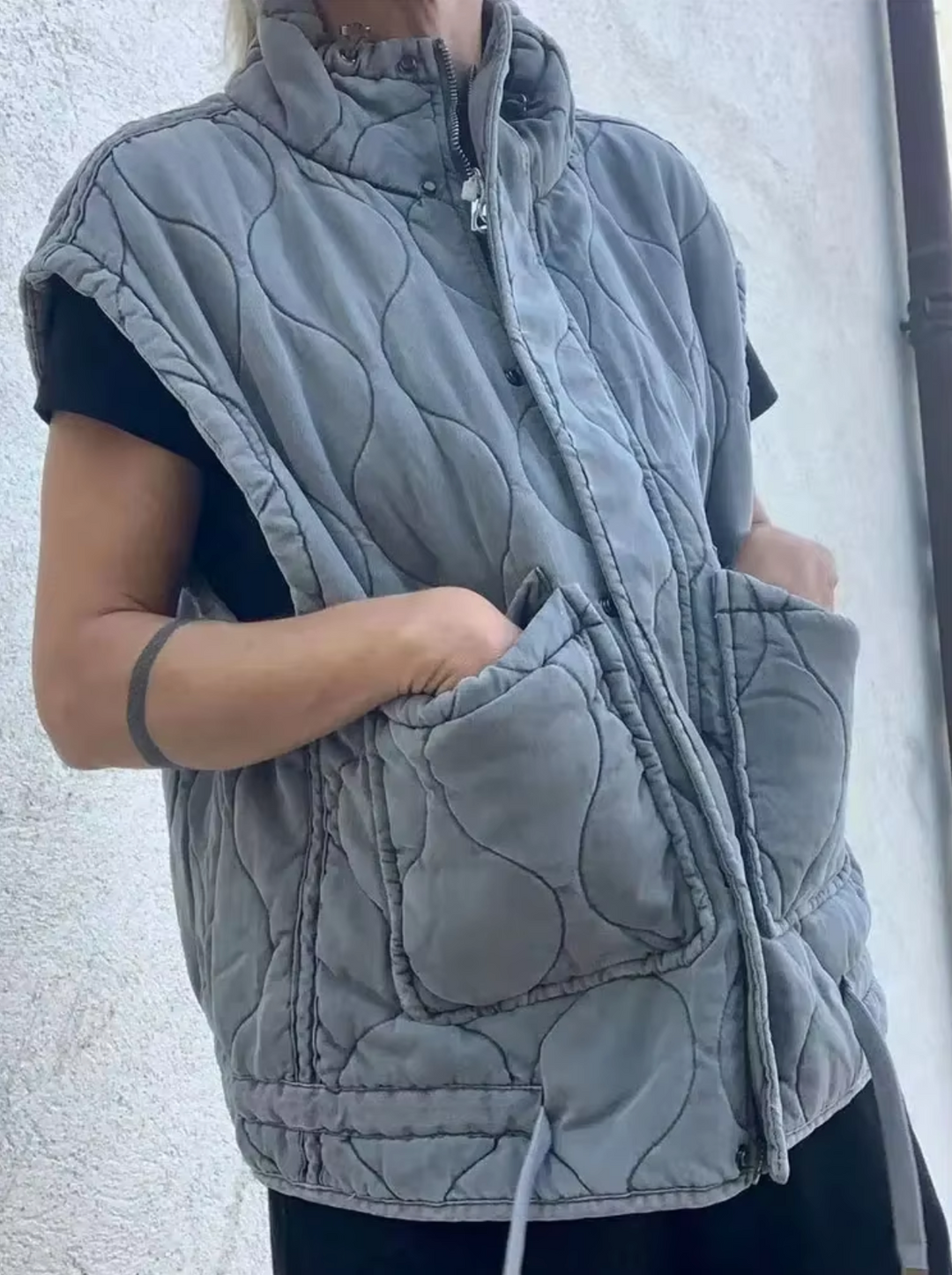 Stilla | Bomuldsvest med lommer