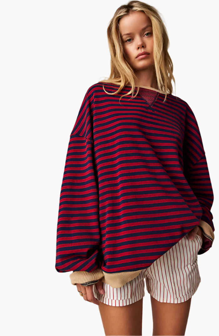 Stilla | Oversized Efterårsstriktrøje - Løs Striktrøje til Hyggelige Outfits og Alsidige Lag-På-Lag Looks