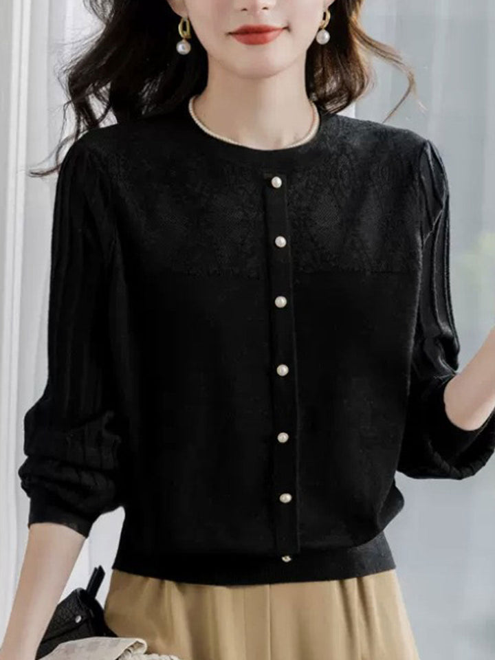 Stilla | Bluse Langærmet Knapbluse