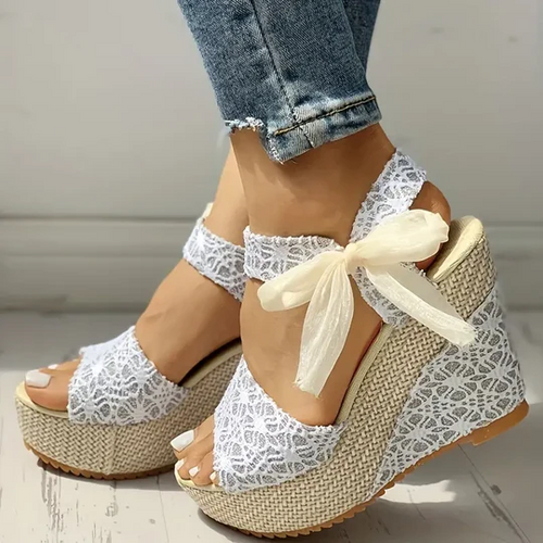 Stilla | up Peep Toe Wedges Hæle