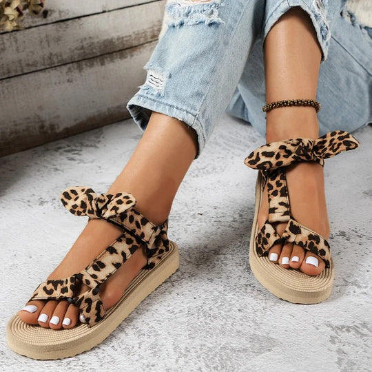 Stilla | Dame Sandaler Med Leopardmønster