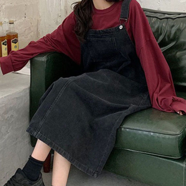 Stilla | Casual denim jumpsuit med frontlomme