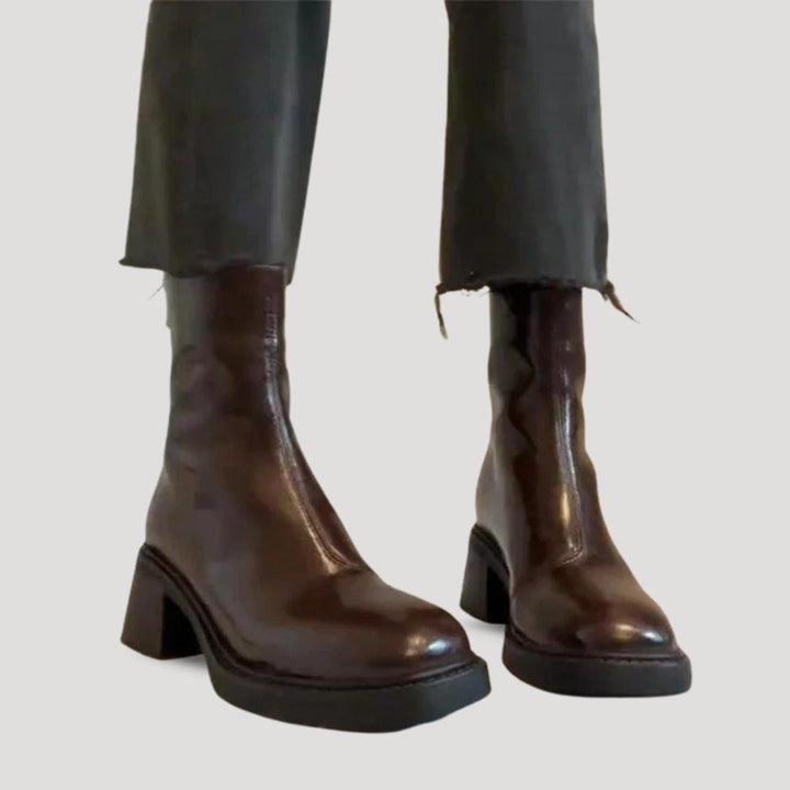 Stilla | Square Toe Platform Boots