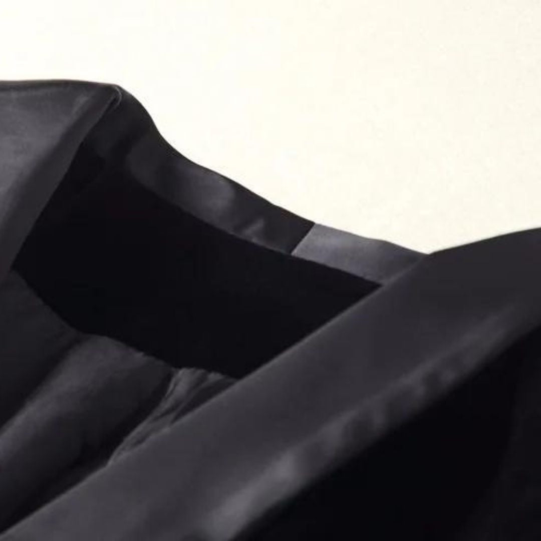 Stilla | Samt Smokingjakke med satin revers