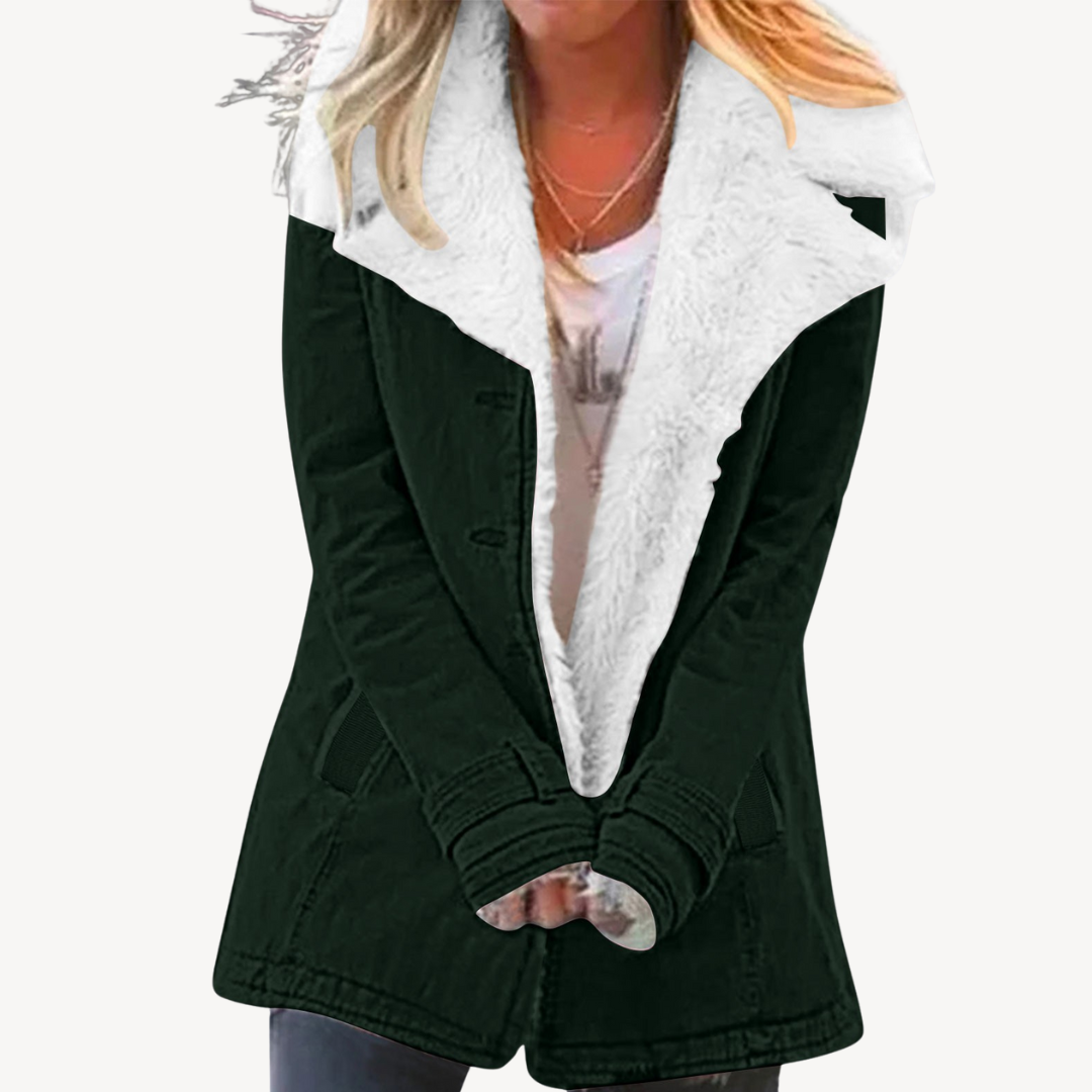 Stilla | Damers Sherpa Futteret Denimjakke