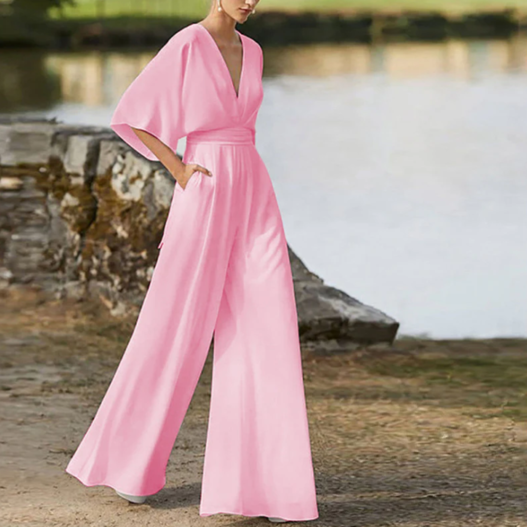 Stilla | Stilfuld dames-jumpsuit med halve ærmer