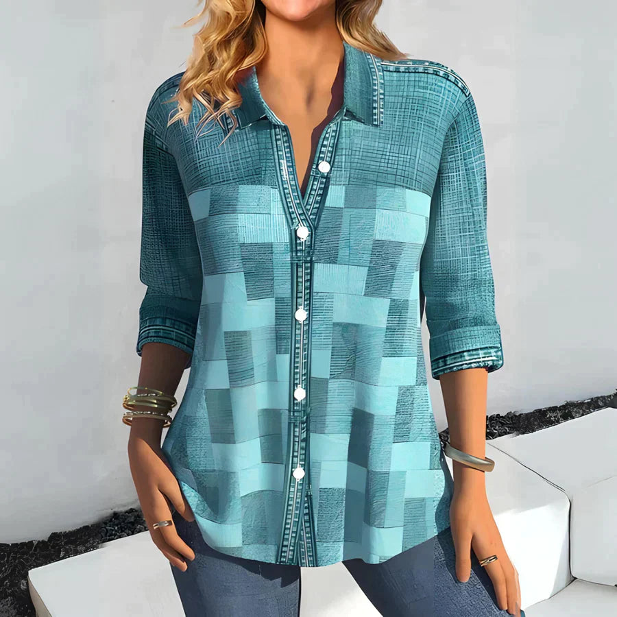 Stilla | Afslappet Ternet Bluse