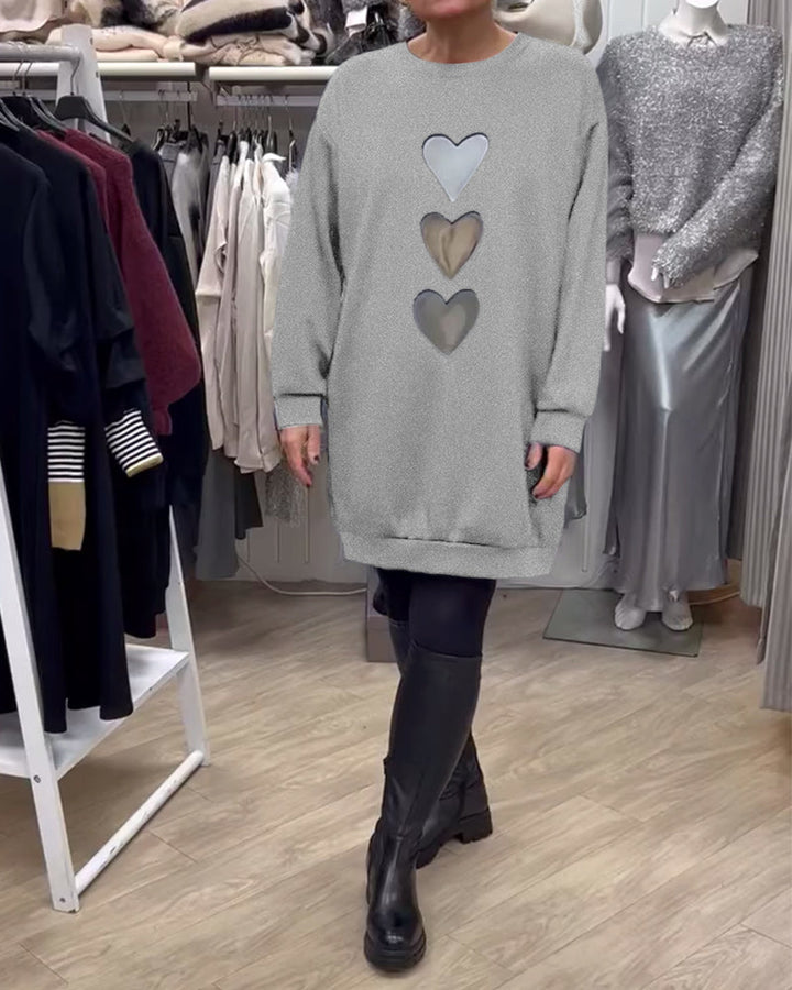Stilla | Shift Hjerte Mønster Casual