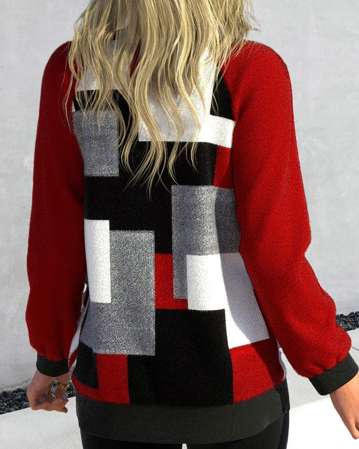 Stilla | Cardigan med farveblok